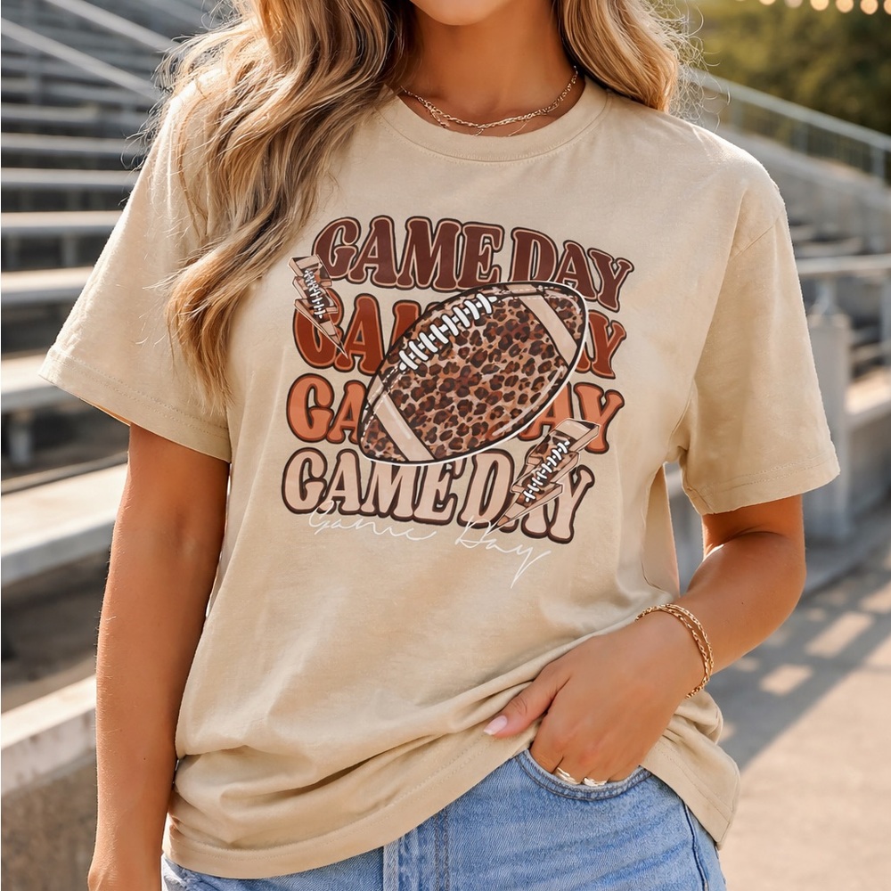 Game Day Tan T-Shirt for football